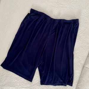Latuza 8-inch Bamboo Viscose Navy Sleep Shorts XL